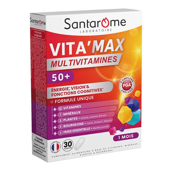 Vita'max Multivitamines Sénior Energie & Vitalité 30 comprimés 3