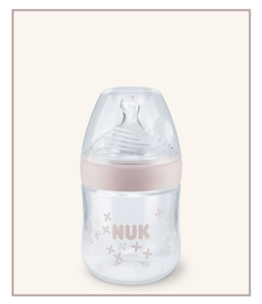 Nuk Nature Sense Biberón Silicona 0-6m Rosa 150 ml
