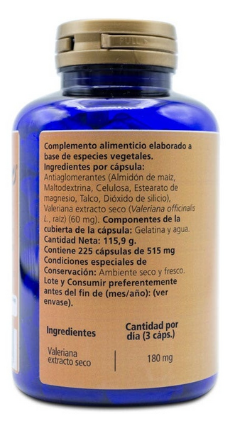 Sanon Valeriana 515mg 225 Cápsulas