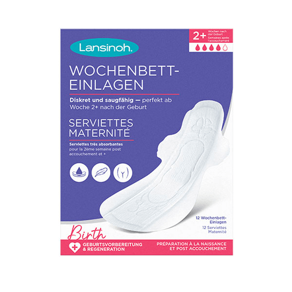 Serviettes Maternité x12 +2 semaines 2