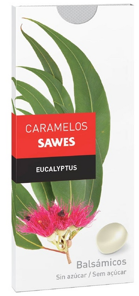 Sawes Caramelos Eucalyptus Sin Azúcar Blister 22g
