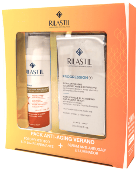 Rilastil Pack Serum Anti-Arrugas 30 Ml + Anti-Aging Fotoprotector Spf50+ Reafirmante 50 Ml 80 Ml - Imagen 4