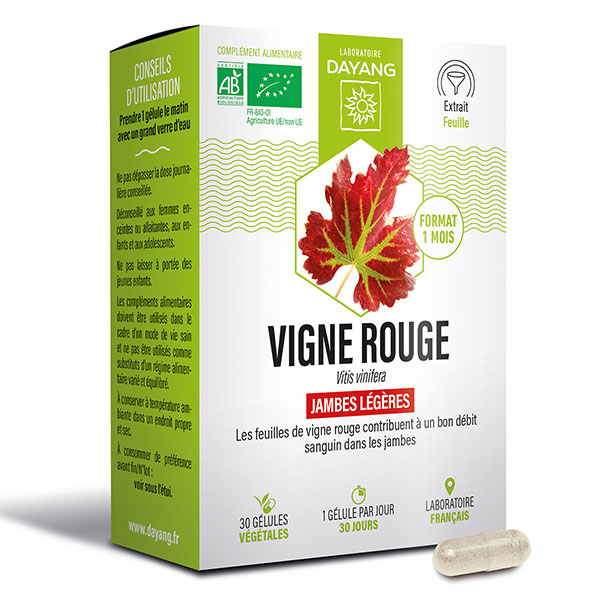 Phytothérapie Vigne Rouge Bio 30 gélules