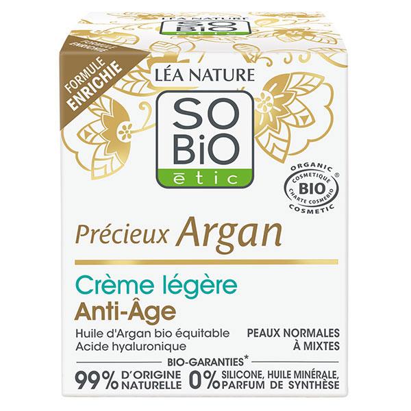 So'Bio Étic Précieux Argan Crème Légère Anti-Âge Jour Bio 50ml 4
