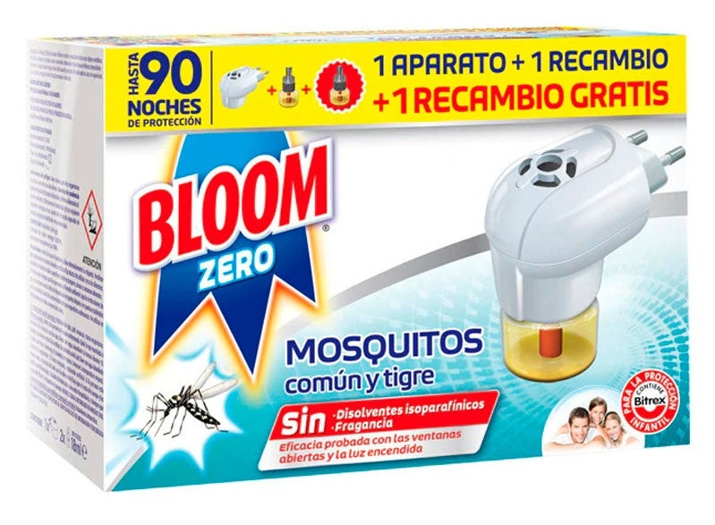 Bloom Zero Aparato Mosquitos Común Y Tigre 36ml