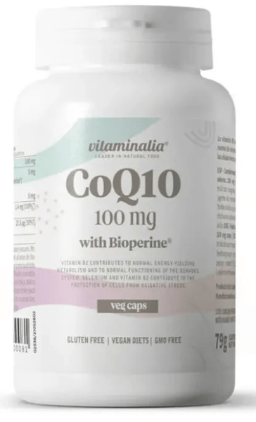 Vitaminalia CoQ10 + Bioperine100mg 180 Cápsulas