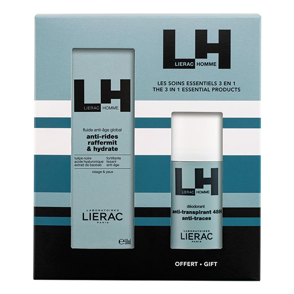 Homme Coffret Fluide Anti-Age + Déodorant offert