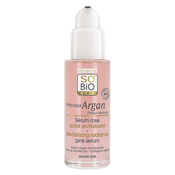 So'Bio Étic Précieux Argan Sérum Rose Éclat Revitalisant Peau Mature Bio 30ml 2