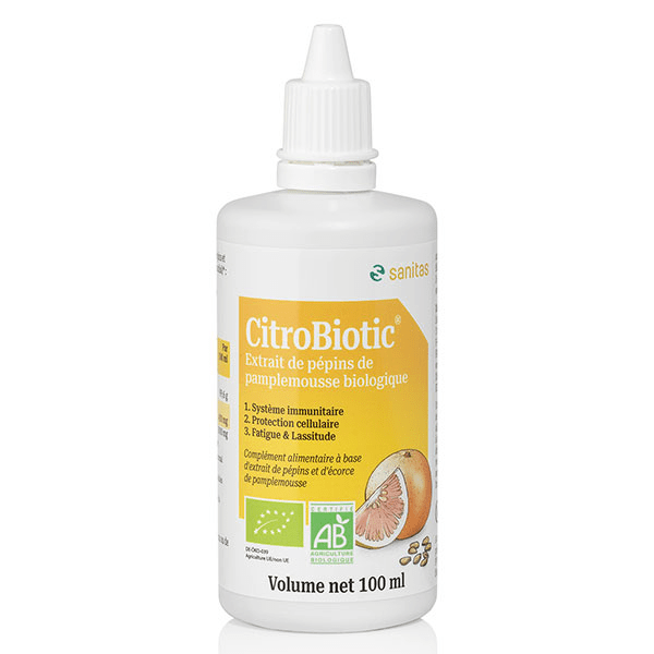 Citrobiotic Extrait de Pépins de Pamplemousse Bio 100ml 3