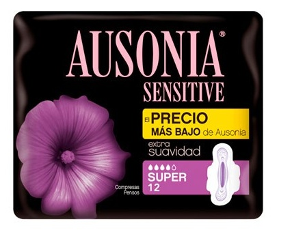 Ausonia Sensitive Super 12 uds