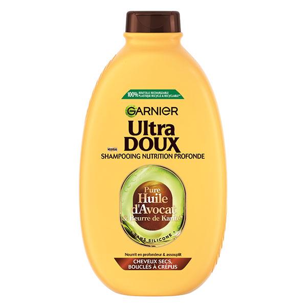 Ultra Doux Recharge shampooing Avocat et Beurre de Karité - Cheveux Bouclés à Frisés 600ml