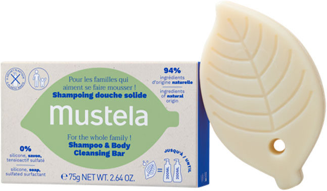 Mustela Champú Sólido Cabello Y Cuerpo 75 Gr