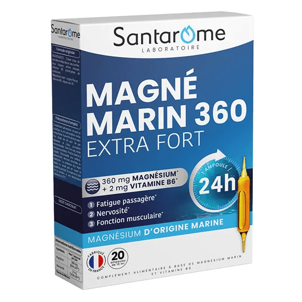 Santarome - Magnésium Marin 360 - Stress, nervosité - 20 Ampoules 3