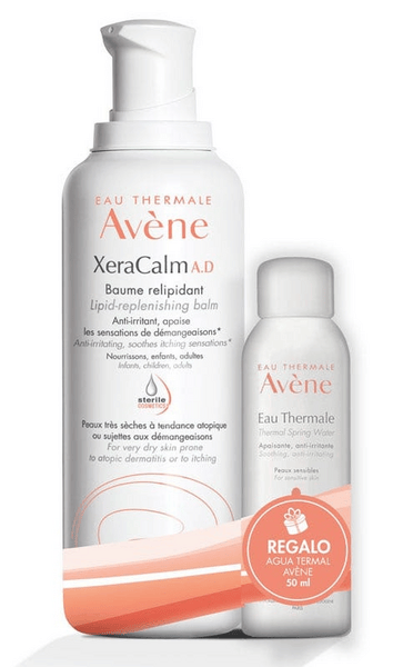 Avène Eau Thermale Xeracalm A.D. Bálsamo Relipidizante 400 ml + Agua Termal 150 ml REGALO