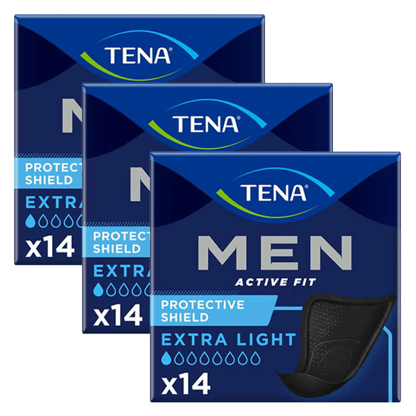 Men Active Fit Protection Discrète Extra Light 14 unités Lot de 3