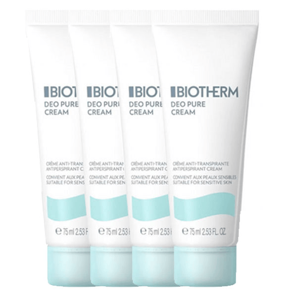 Déo Pure Crème Anti-Transpirante 75ml - Lot de 4