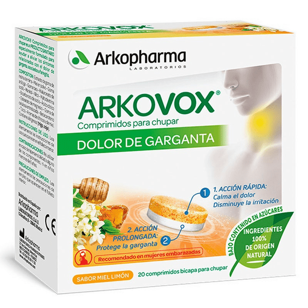 Arkopharma Arkovox Dolor De Garganta 20 Comprimidos