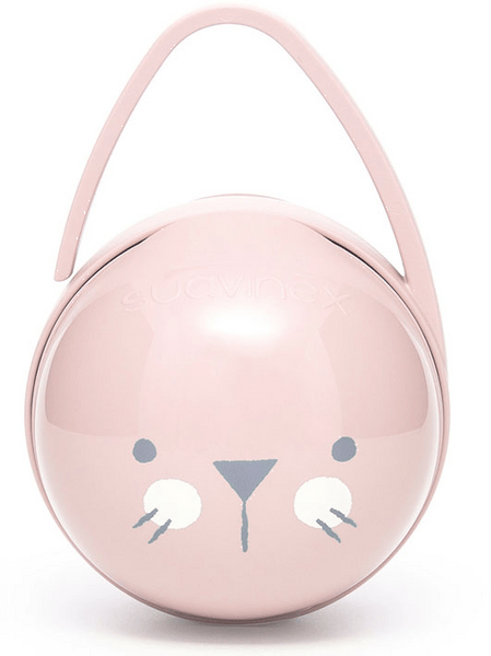 Suavinex Premium Portachupetes Duo Rosa