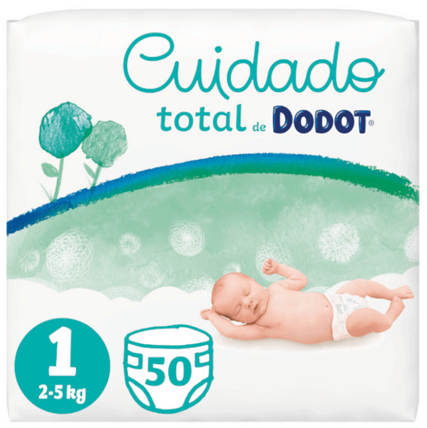 Dodot Pañales Cuidado Total T1 (2-5 Kg) 50 uds