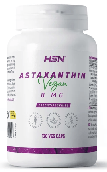 HSN Astaxantina 8mg 120 Cápsulas Vegetales