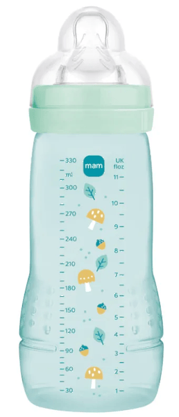 mam biberon easy active liquidos espesos azul brillante 6m 330 ml