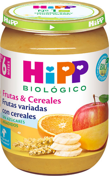 Hipp Tarro Fruta Con Cereales 190gr