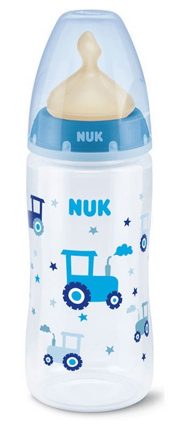 Nuk Biberón FC+ PP 0-6m Látex Talla M 300 ml Tractores 1 ud