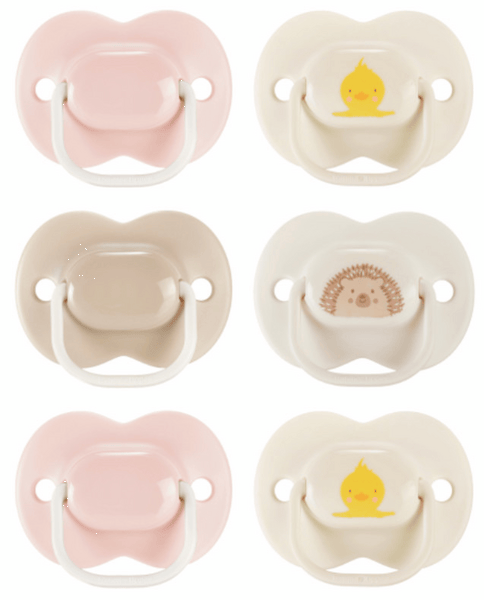 Tommee Tippee Chupete Anytime Beige/Rosa 0-6m 6 uds