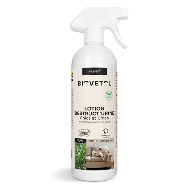 Biovetol - Lotion Destruct'Urine Chien Bio - 500ml+50% offert