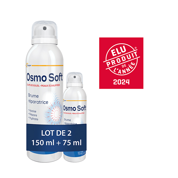 OSMO SOFT - Coups de soleil Brume réparatrice - Dès 3 ans - Aérosol 150ml+75ml 2