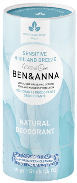 Ben&Anna Desodorante Sensitive Brisa De Las Tierras Altas 40 Gr