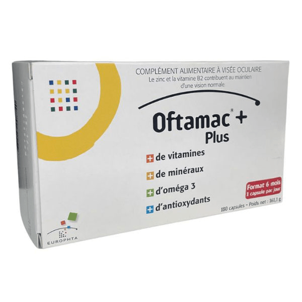 Oftamac® PlusBoîte de 180 capsules