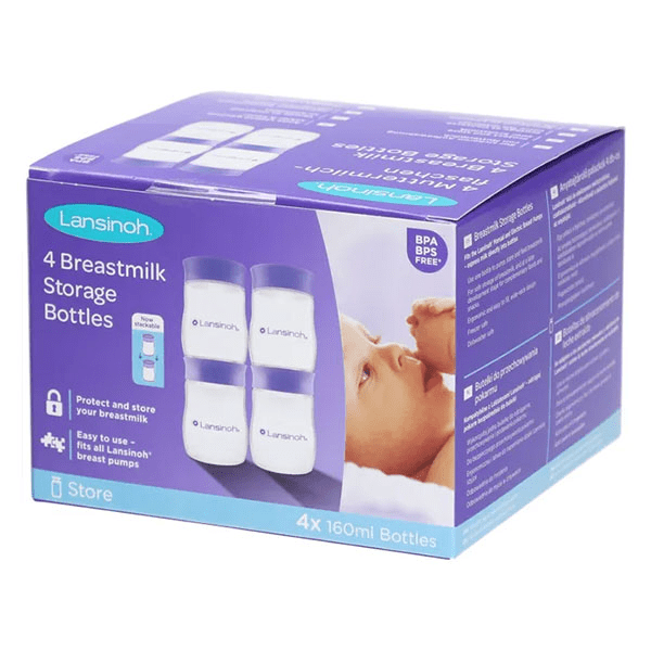 Pots de conservation de lait maternel 4x160ml 2