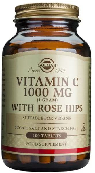 Solgar Rose Hips C 1000mg 100 Comprimidos