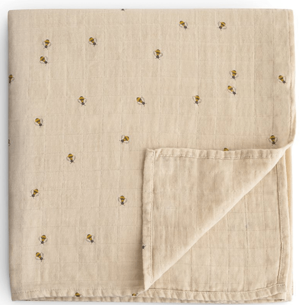 Mushie Muselina Print Bee