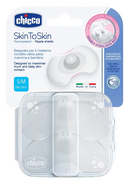Chicco Skin To Skin Protegepezones S/M 2 Unidades