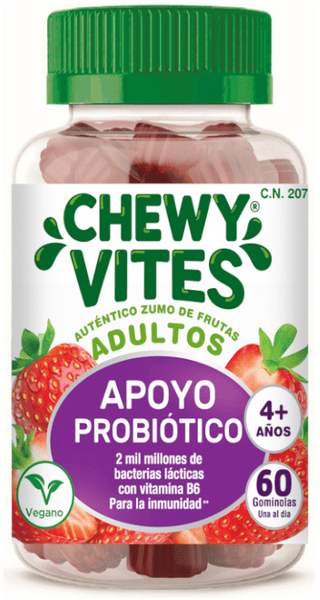 Chewy Vites Adulto Probióticos +4Años 60 Gominolas