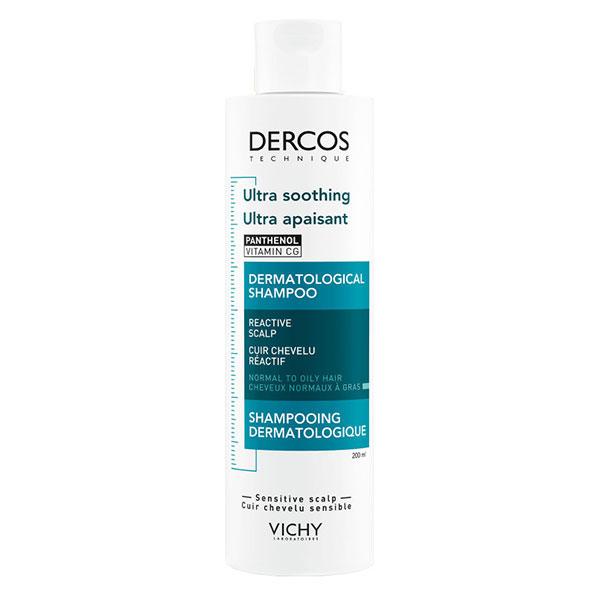 Dercos Shampoing Dermatologique Ultra Apaisant Cheveux Normaux à Gras 200ml 5