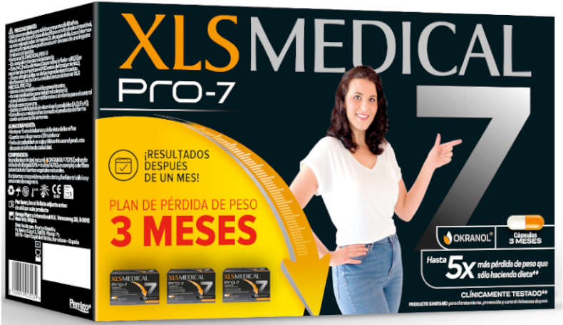 XLS Medical Pro 7 Captagrasas 3x180 Cápsulas