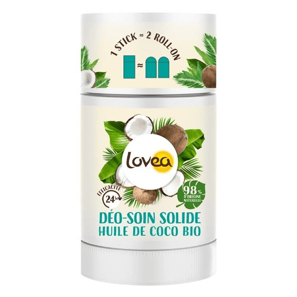 - Déo-Soin Solide - Déodorant - Huile De Coco Bio - Efficacité 24h 50g 2