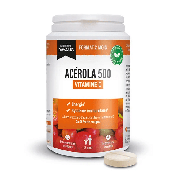 Acérola 500 mg 60 comprimés