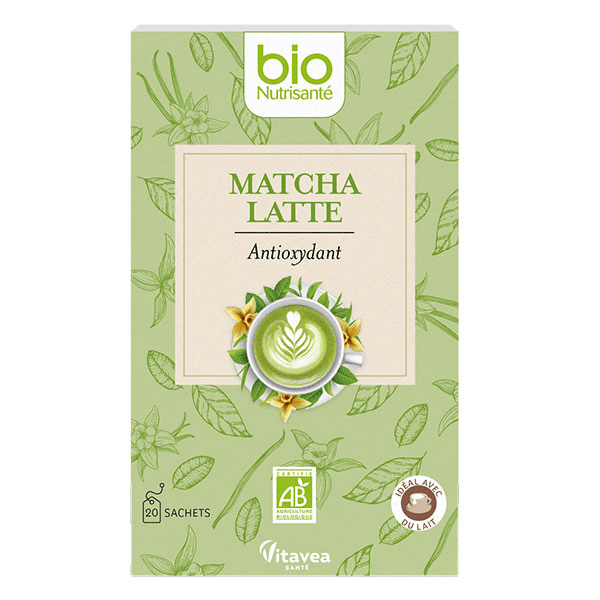 Bionutrisanté Matcha Latte BIO – Thé Vert Vanille – 20 sachets 2