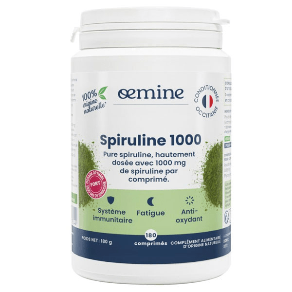 Spiruline 1000 Hautement Dosée 180 comprimés 3