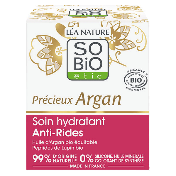 So'Bio Étic Précieux Argan Soin Hydratant Anti-Rides Jour Bio 50ml 3