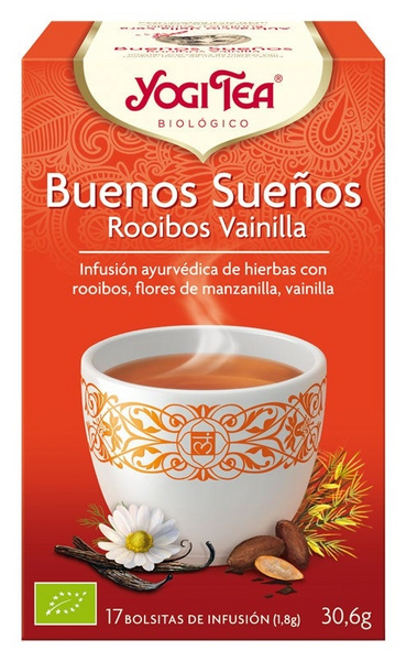 Yogi Tea Buenos Sueños Rooibos Y Vainilla 17 Bolsitas