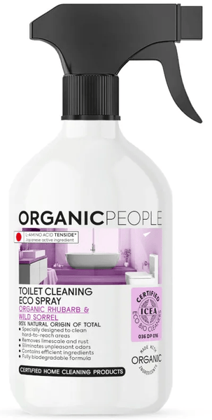 Organic People Verde Limpiador De Wc Ecológico Rhubarb-Wild Sorrel Spray 500 Ml