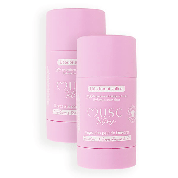 Déodorants Parfumés Musc Blanc - Lot de 2 x 50g