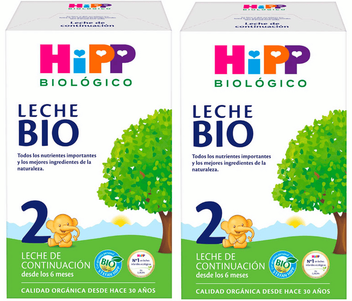 HIPP Leche Biológica 2 Continuación +6m 2x600 gr