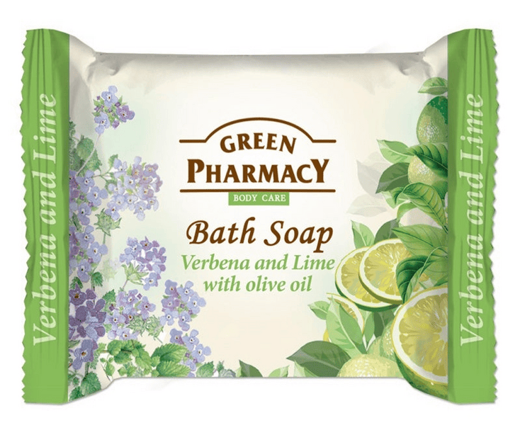 Greenpharmacy Jabón en Pastilla con Verbena, Lima y Oliva 100 gr