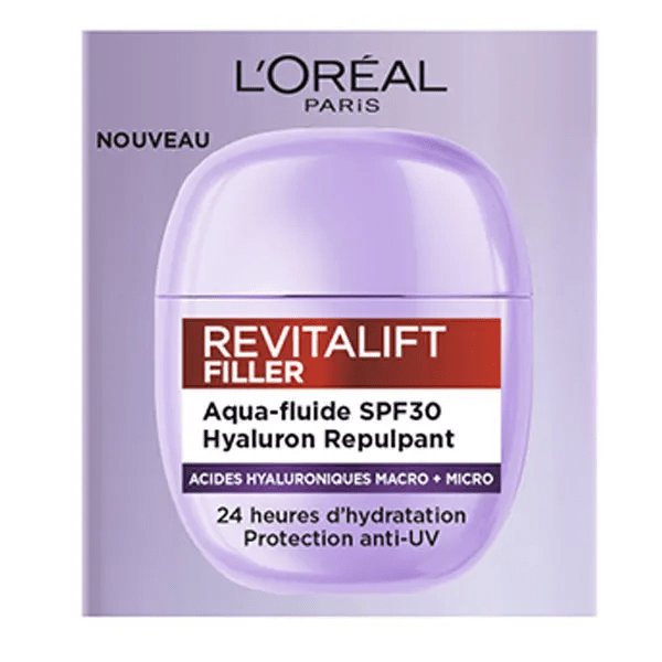 Revitalift Filler Aqua-Fluide SPF30 Hyaluron Repulpant 40ml